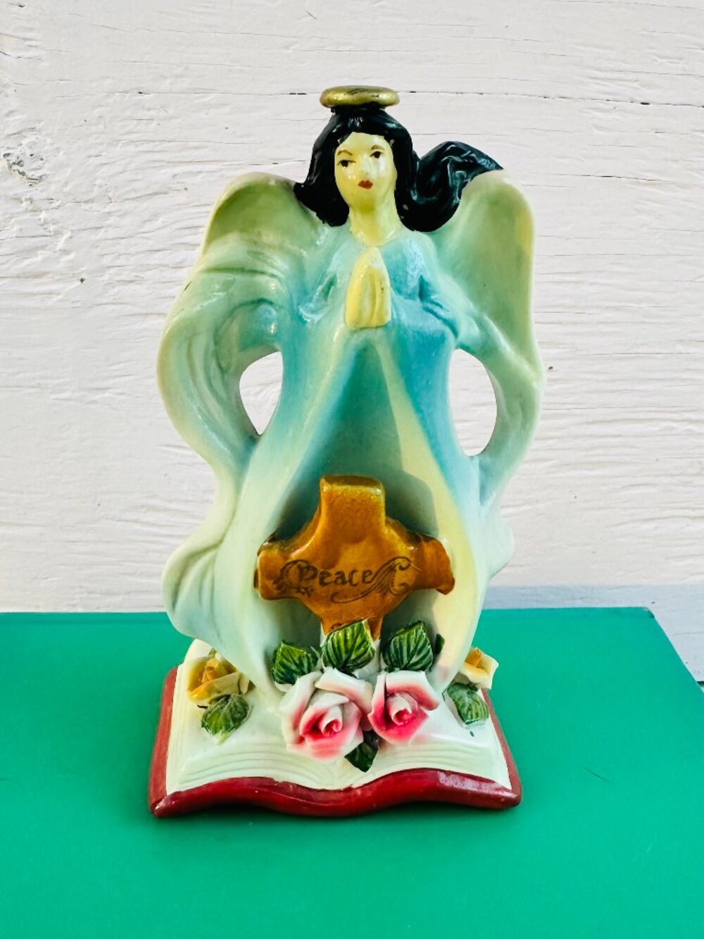 Vintage Ceramic Angel Figurine, Baptism Christening Confirmation Gift